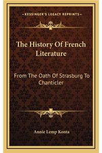 The History Of French Literature