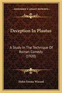 Deception in Plautus