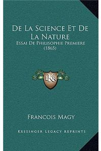 de La Science Et de La Nature