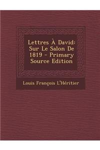 Lettres a David