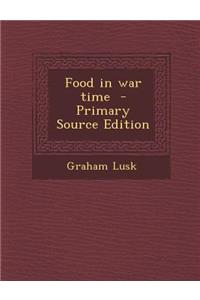 Food in War Time