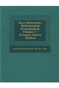 Kawi-Balineesch-Nederlandsch Woordenboek, Volume 3
