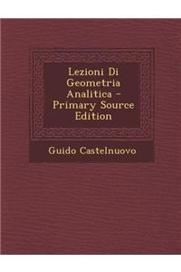 Lezioni Di Geometria Analitica