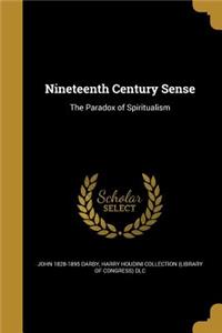 Nineteenth Century Sense