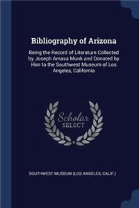 Bibliography of Arizona