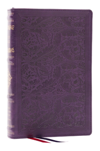 RSV Personal Size Bible with Cross References, Purple Leathersoft, Thumb Indexed, (Sovereign Collection)