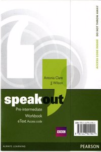 Speakout Pre-Intermediate Workbook eText Access Card