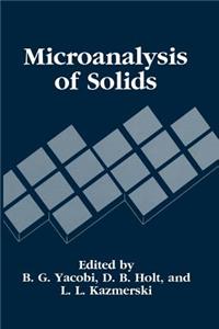 Microanalysis of Solids