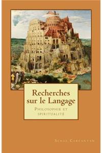 Recherches sur le Langage