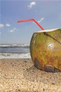 Coconut Drink in a Tropical Paradise Journal