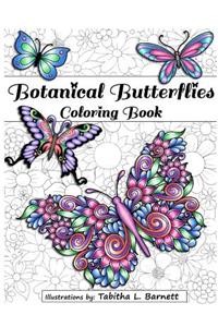 Botanical Butterflies Coloring Book