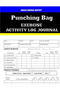 Punching Bag Exercise Activity Log Journal