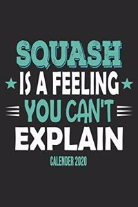 Squash Is A Feeling You Can't Explain Calender 2020