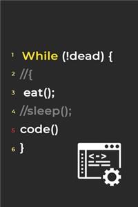 Eat Sleep Code Repeat- Lined Notebook