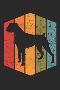 Retro Boxer Notebook - Gift for Boxer Lovers and Dog Owners - Vintage Boxer Diary - Boxer Writing Journal