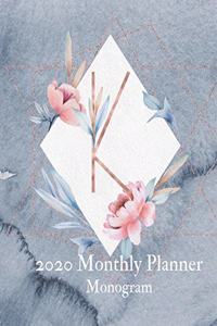 2020 Monthly Planner Monogram