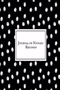 Journal of Notary Records