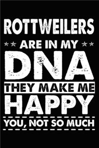 Rottweilers Are In My DNA They Make Me Happy You, Not So Much