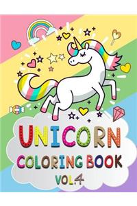 Unicorn Coloring Book vol.4