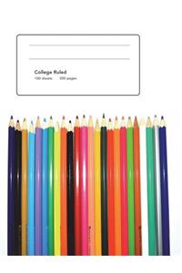 COLORFUL COLOR PENCILS Composition Book
