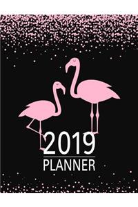 Pink Glitter Flamingos