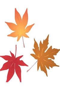 Fall Maple Leaves School Composition Book 130 Pages