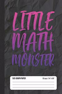 Little Math Monster 5x5 Graph Paper