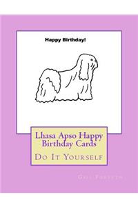 Lhasa Apso Happy Birthday Cards