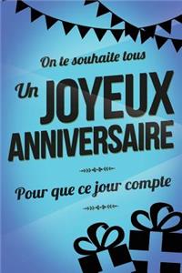 Joyeux Anniversaire - Bleu