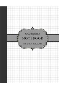 Graph Paper Notebook 1/4 inch Squares