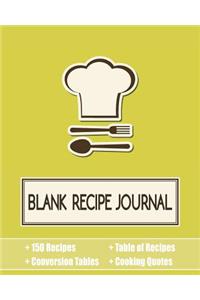 Blank Recipe Journal