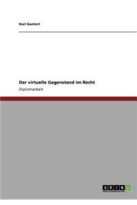 virtuelle Gegenstand im Recht