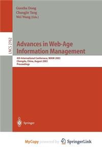 Advances in Web-Age Information Management