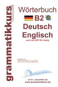 Wörterbuch B2 Deutsch - Englisch