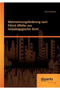 Wahrnehmungsförderung nach Félicié Affolter aus heilpädagogischer Sicht