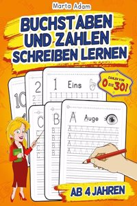 Buchstaben Und Zahlen Schreiben Lernen Ab 4 Jahren