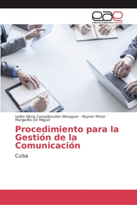 Procedimiento para la Gestión de la Comunicación