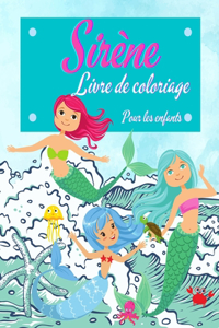 Livre de coloriage de sirène pour les enfants