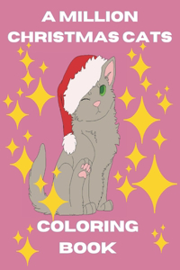 A million christmas cats coloring book