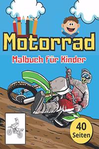 Motorrad Malbuch für Kinder
