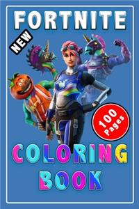 Fortnite Coloring Book 100 Pages: Coloring book +100 Coloring pages, Cute Gift for kids, for girls, for Teens, adults, And Fortniters Who Love Fortnite Characters: Coloring ... Chara