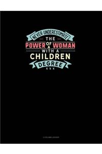 Never Underestimate The Power Of A Woman With A Children Degree