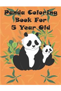 Panda Coloring Book for 5 year old