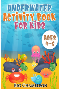 Underwater activity book for kids ages 4-8