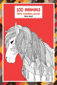 Adult Coloring Books Thick pages - 100 Animals