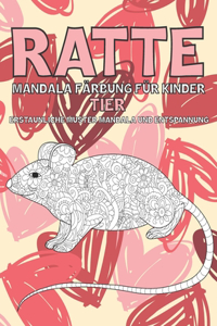 Mandala Färbung für Kinder - Erstaunliche Muster Mandala und Entspannung - Tier - Ratte