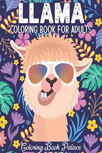 Llama Coloring Book for Adults