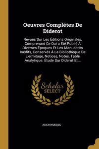 Oeuvres Complètes De Diderot