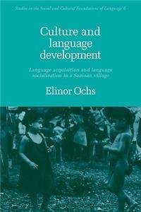 Culture and Language Development