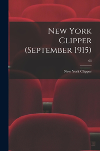 New York Clipper (September 1915); 63
